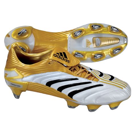 white and gold adidas predators